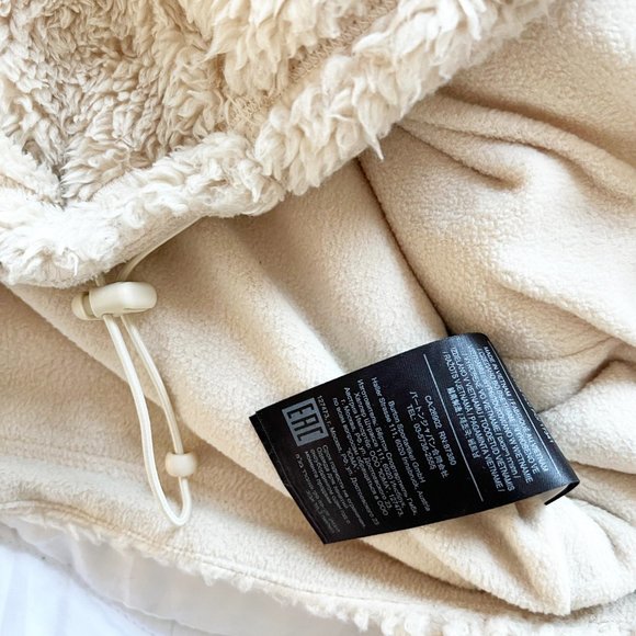 BURTON TEDDYBEAR FLEECE ANORAK - CREAM - Picture 5 of 6